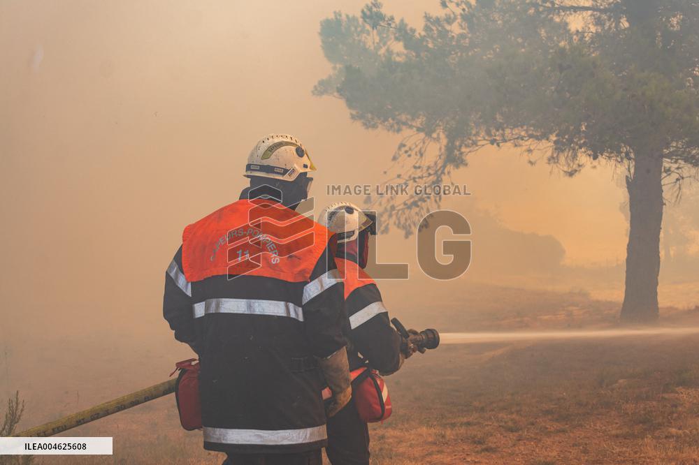 France Battles Largest Wildfire in Decades