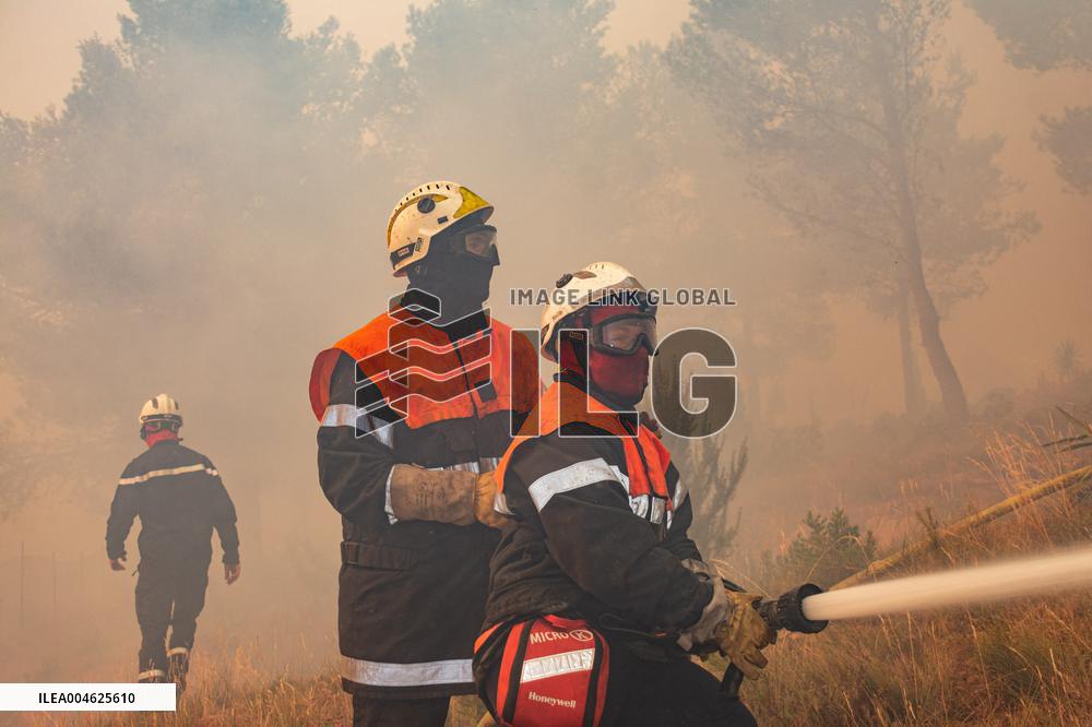 France Battles Largest Wildfire in Decades