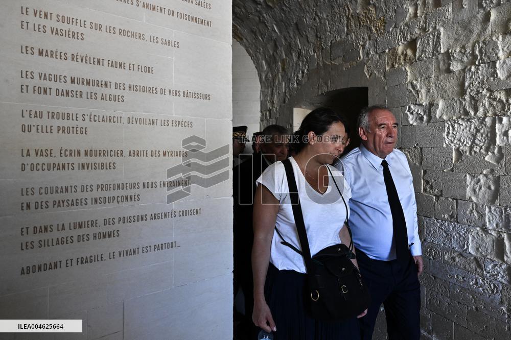 Bayrou Visits Fort Liedot and Pointe Saint-Eulard on The Ile D'aix