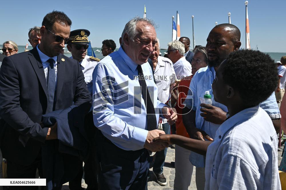 Bayrou Visits Fort Liedot and Pointe Saint-Eulard on The Ile D'aix