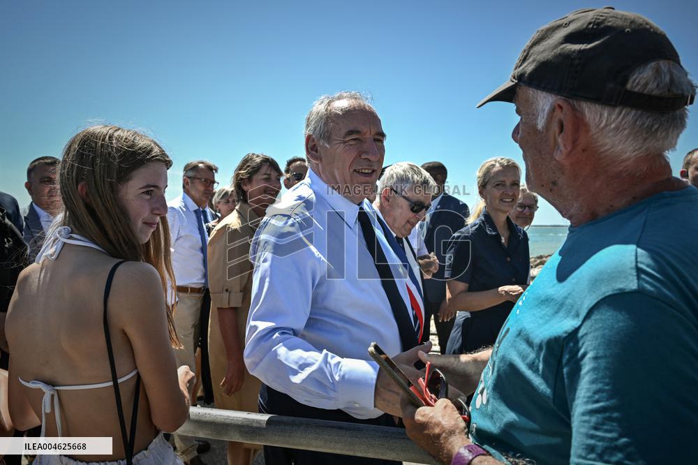 Bayrou Visits Fort Liedot and Pointe Saint-Eulard on The Ile D'aix