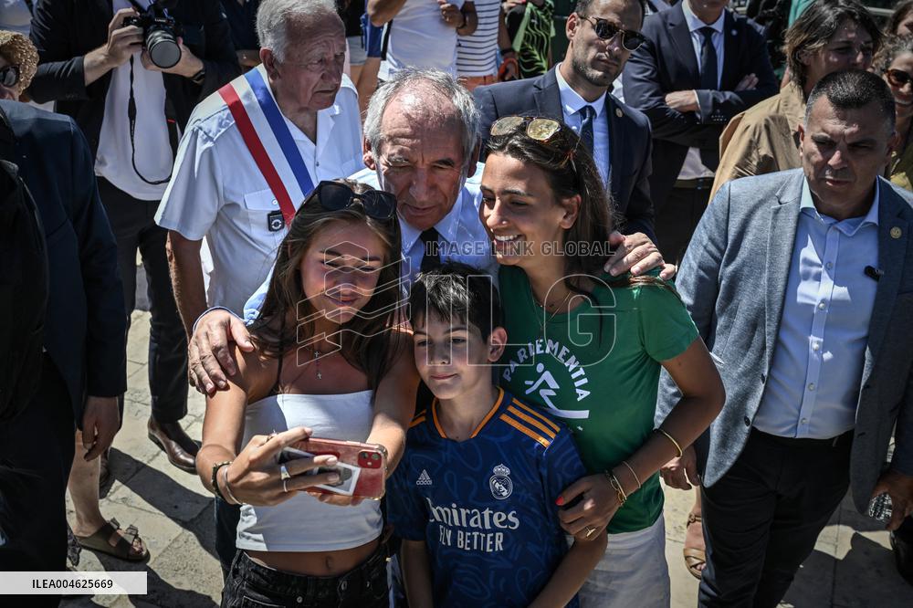 Bayrou Visits Fort Liedot and Pointe Saint-Eulard on The Ile D'aix