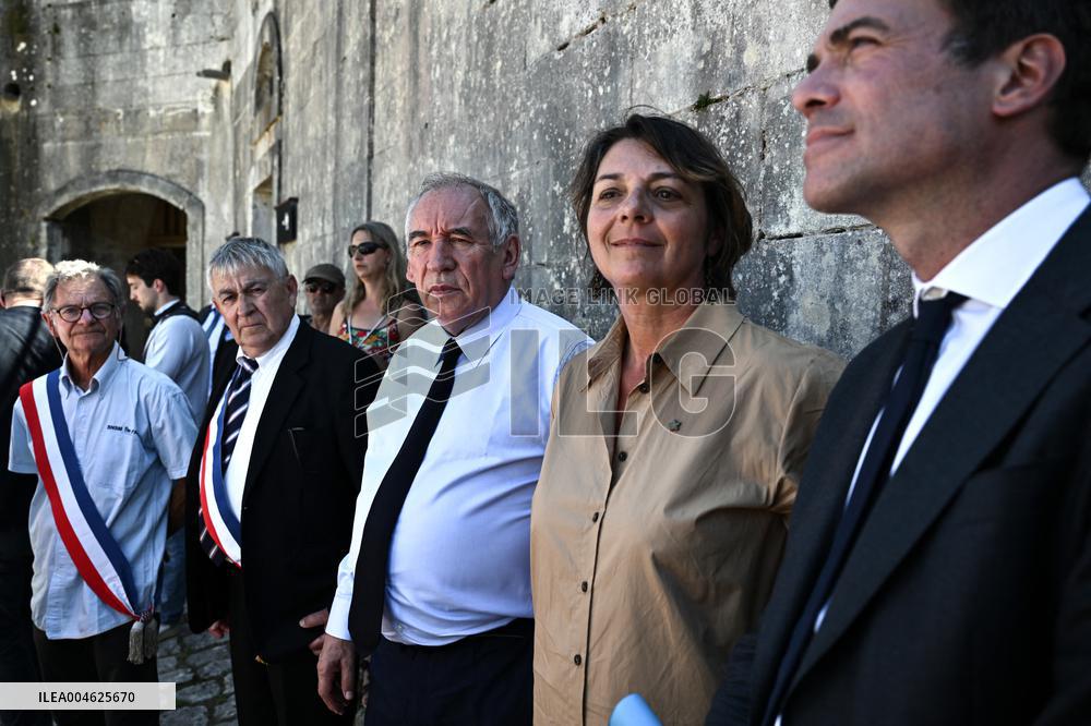 Bayrou Visits Fort Liedot and Pointe Saint-Eulard on The Ile D'aix