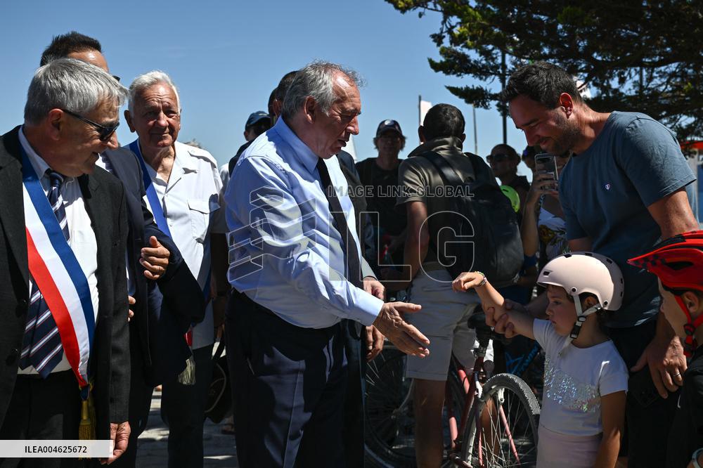 Bayrou Visits Fort Liedot and Pointe Saint-Eulard on The Ile D'aix