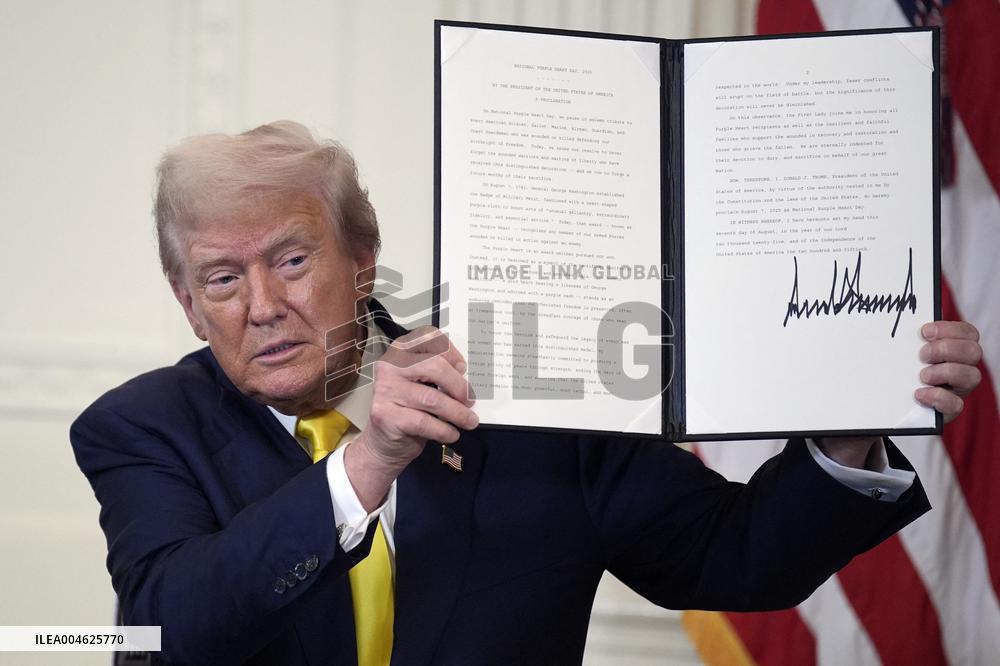 Donald Trump at the Purple Heart event - Washington