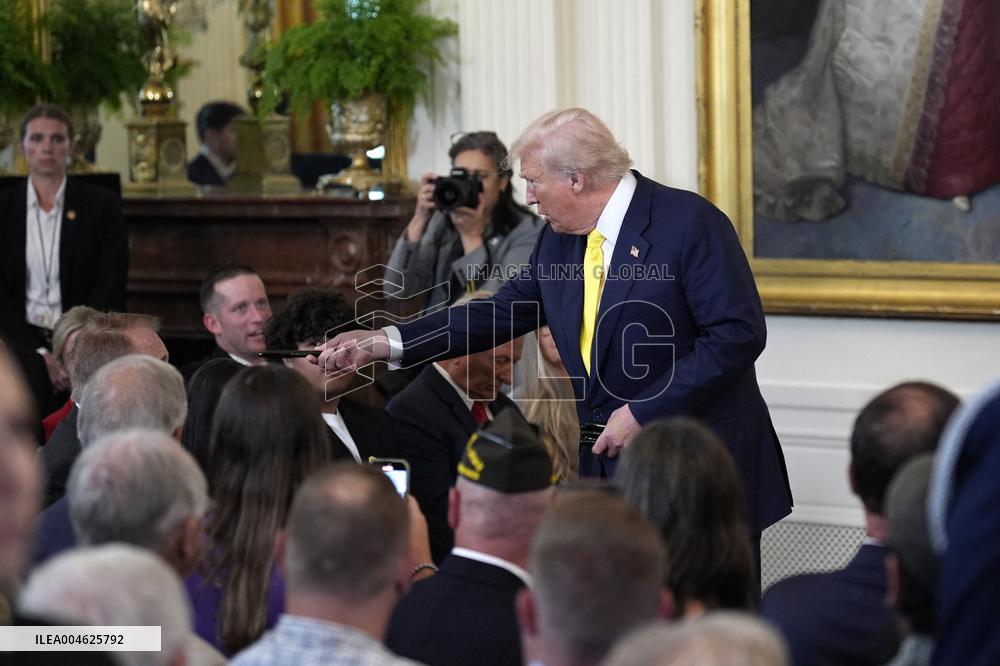 Donald Trump at the Purple Heart event - Washington