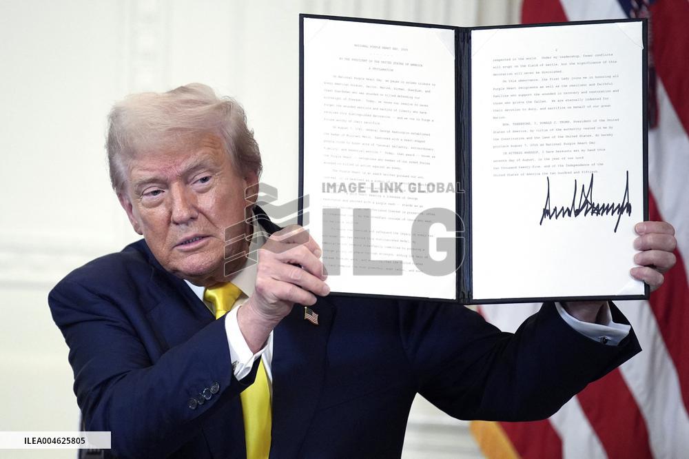 Donald Trump at the Purple Heart event - Washington