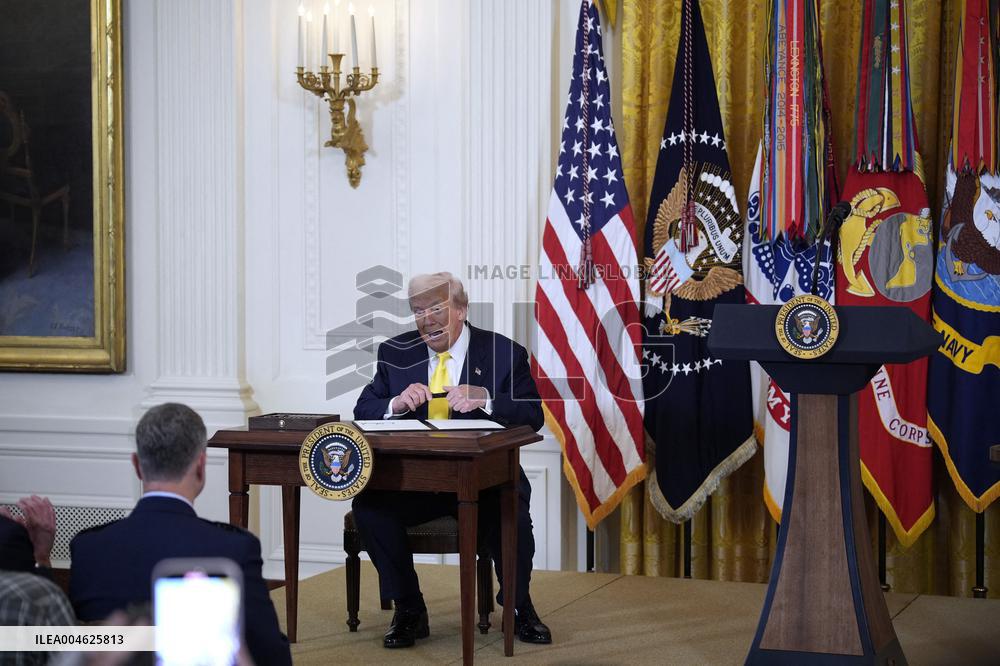 Donald Trump at the Purple Heart event - Washington