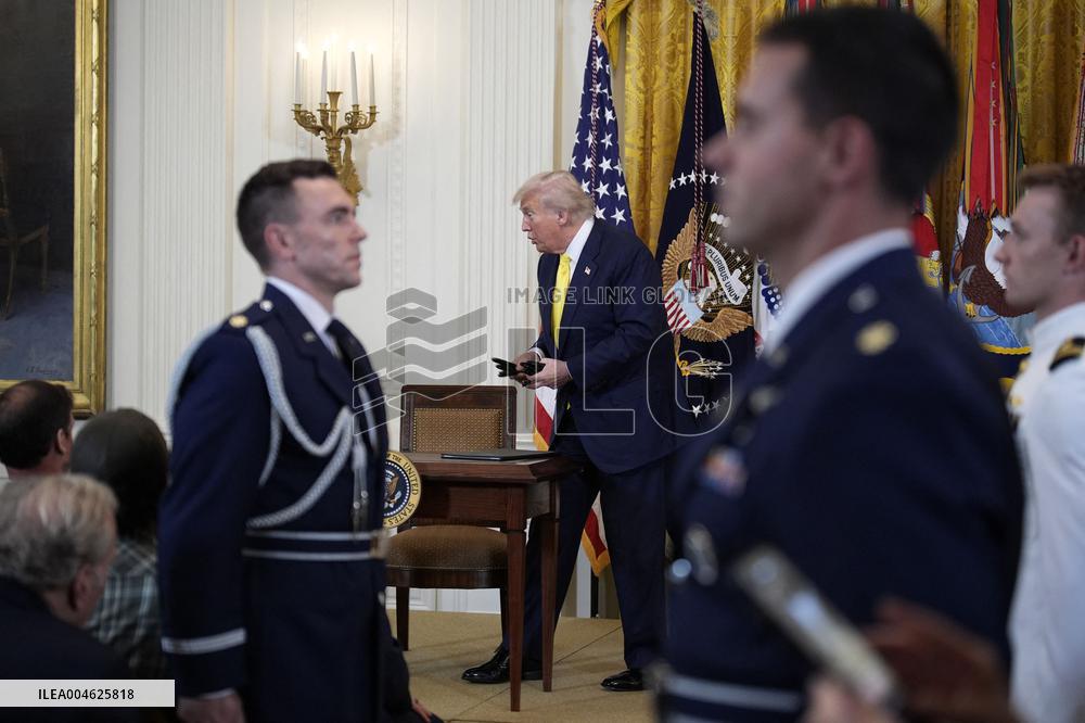 Donald Trump at the Purple Heart event - Washington