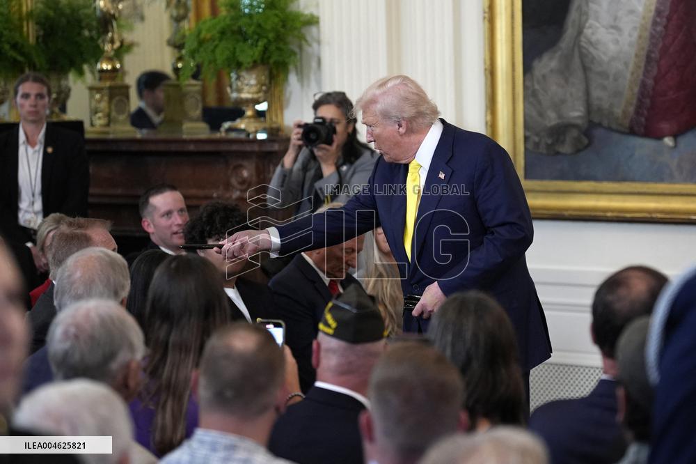 Donald Trump at the Purple Heart event - Washington