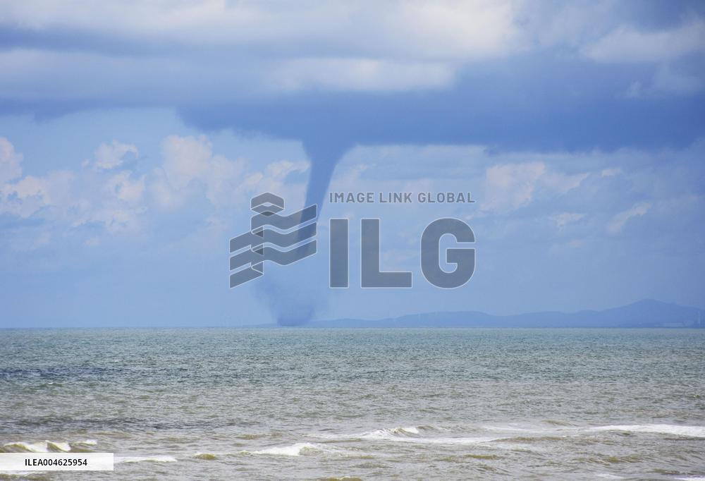 Tornado in sea off central Japan
