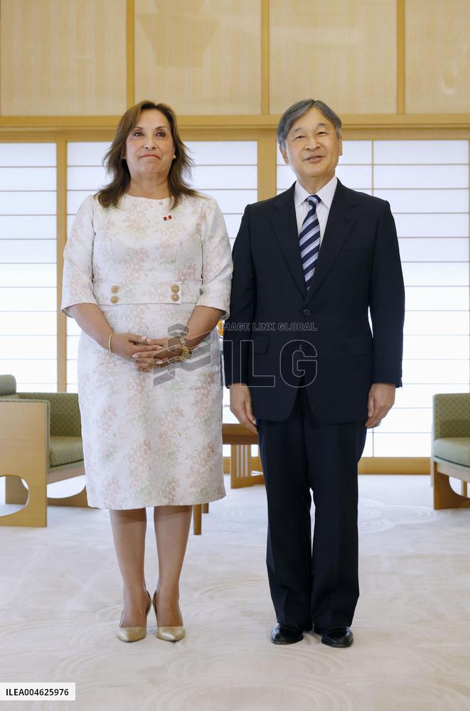 Emperor meets with Peruvian president