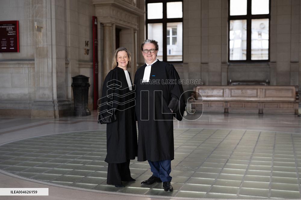 Lawyers Louis Degos and Catherine Denoit-Benteux - Paris