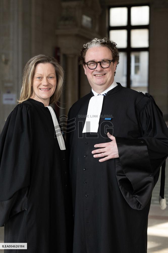 Lawyers Louis Degos and Catherine Denoit-Benteux - Paris