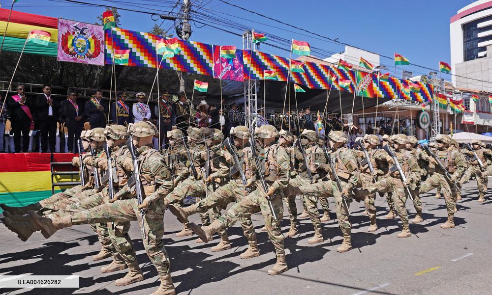 Commemoration of Bolivia Armed Forces Day - Sucre