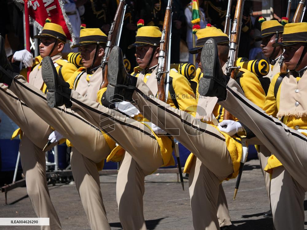 Commemoration of Bolivia Armed Forces Day - Sucre