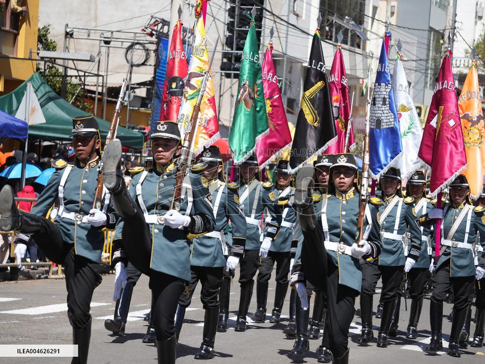 Commemoration of Bolivia Armed Forces Day - Sucre
