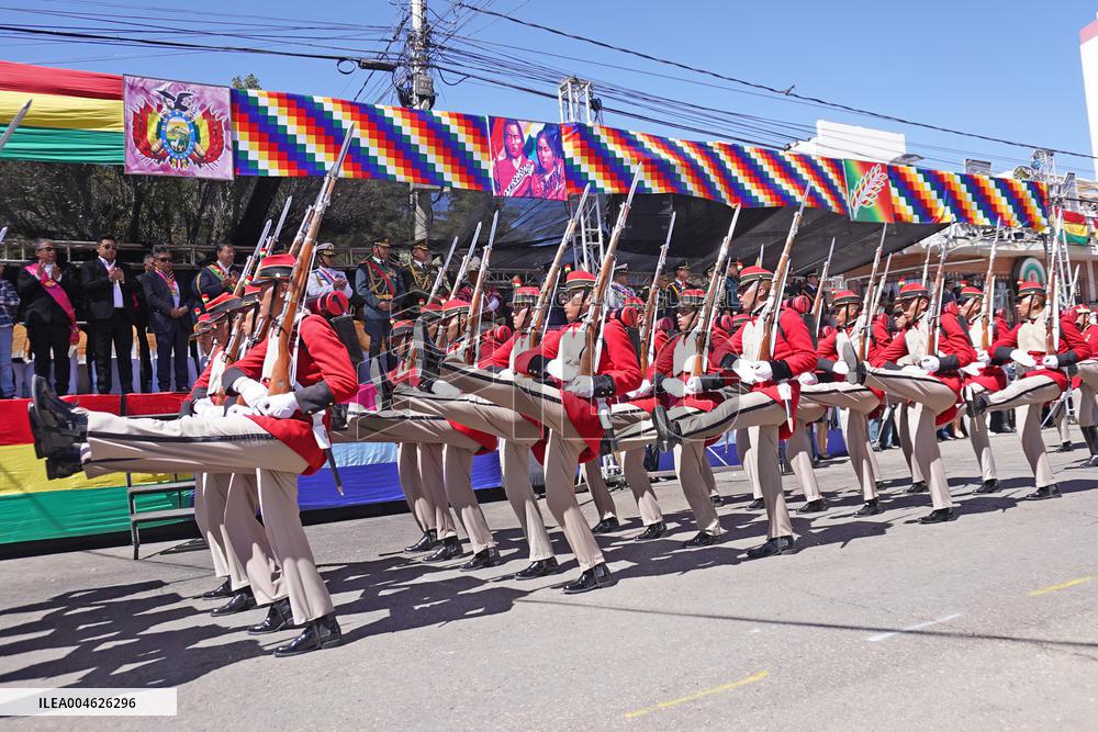 Commemoration of Bolivia Armed Forces Day - Sucre