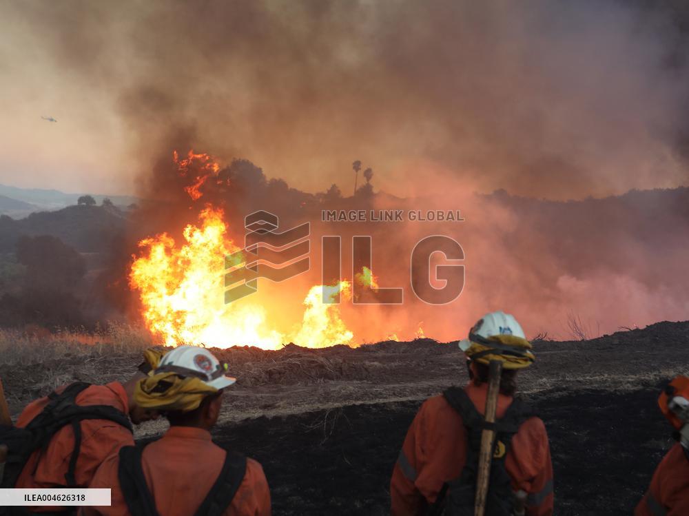 Wildfire in Ventura California - USA