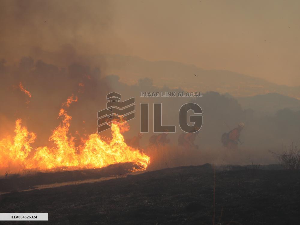 Wildfire in Ventura California - USA