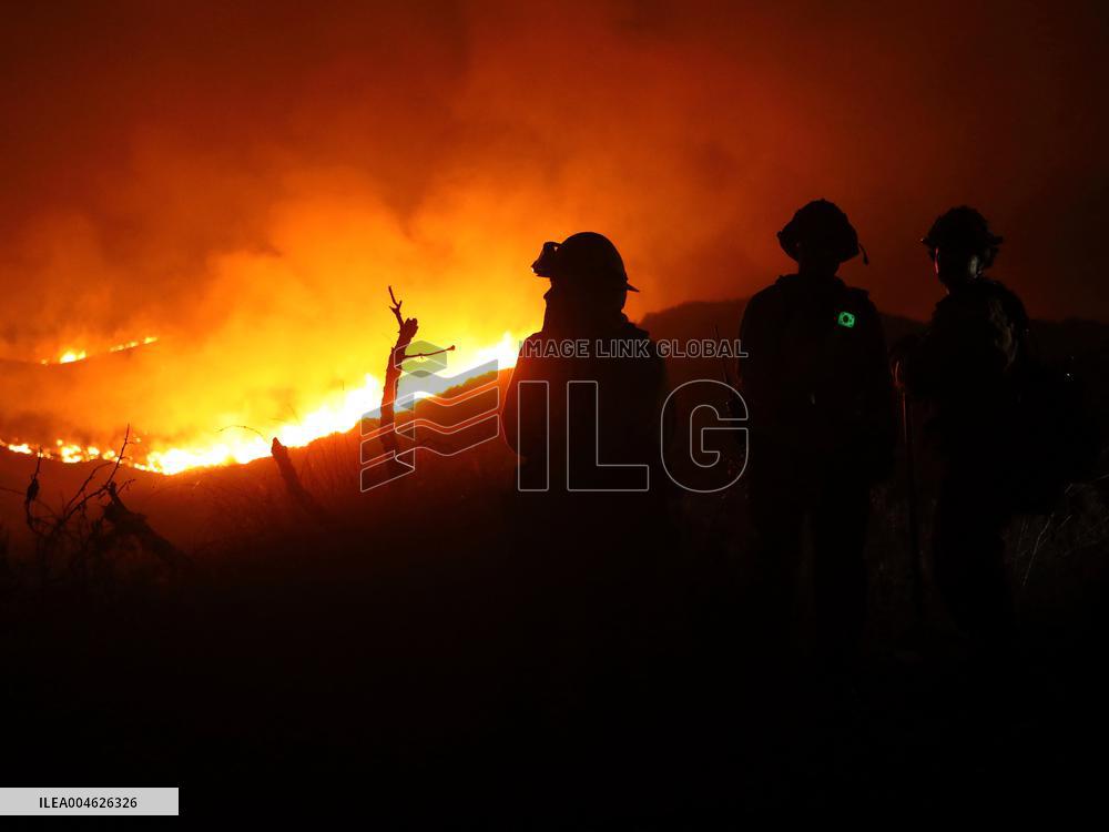 Wildfire in Ventura California - USA