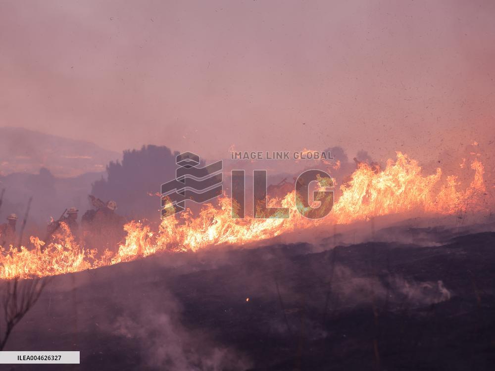 Wildfire in Ventura California - USA