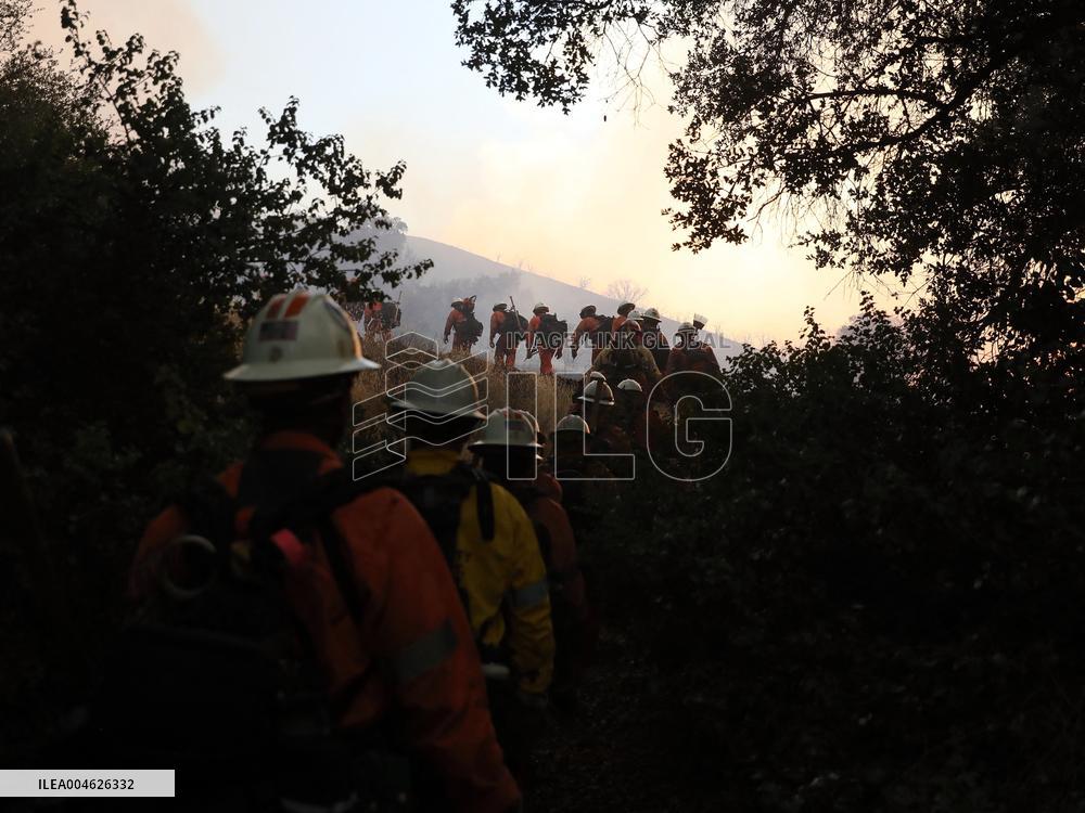 Wildfire in Ventura California - USA
