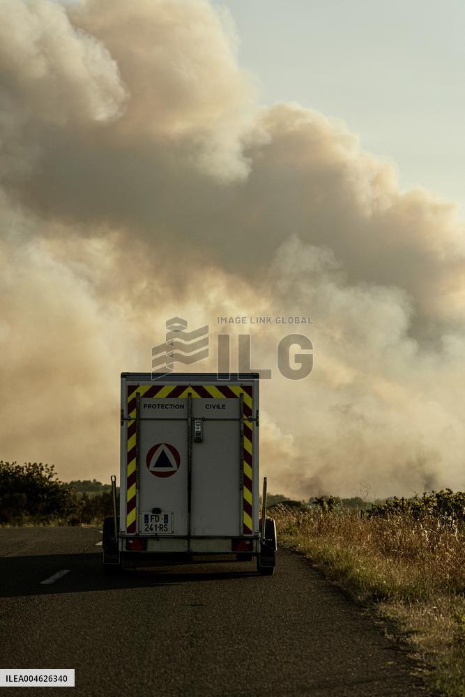 Forest Fire Burns 13000 Hectares - France