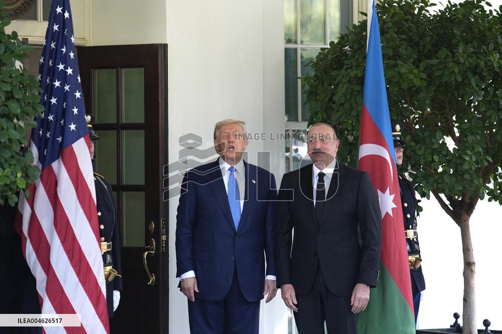 Donald Trump greets Armenian and Azerbaijan leaders - Washington