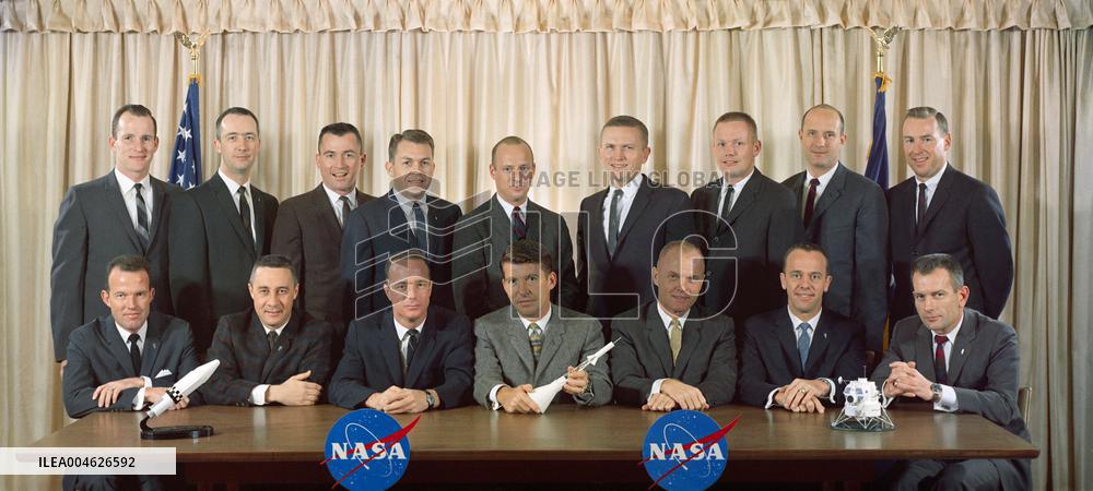 Official Portrait of First Two Groups of NASA Astronauts