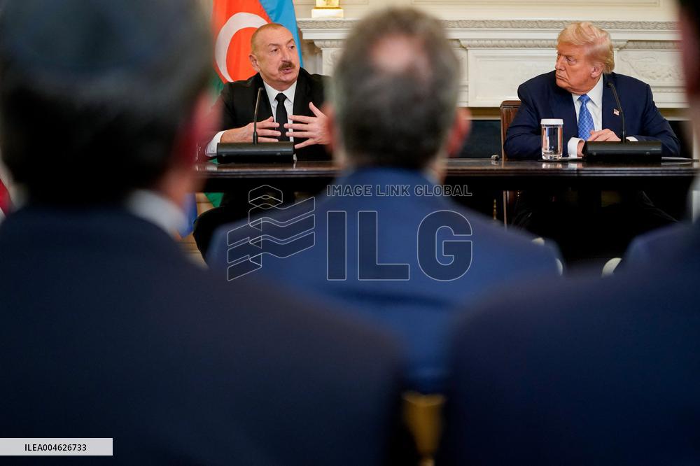 Donald Trump Meets Armenian And Azerbaijan Leaders - Washington