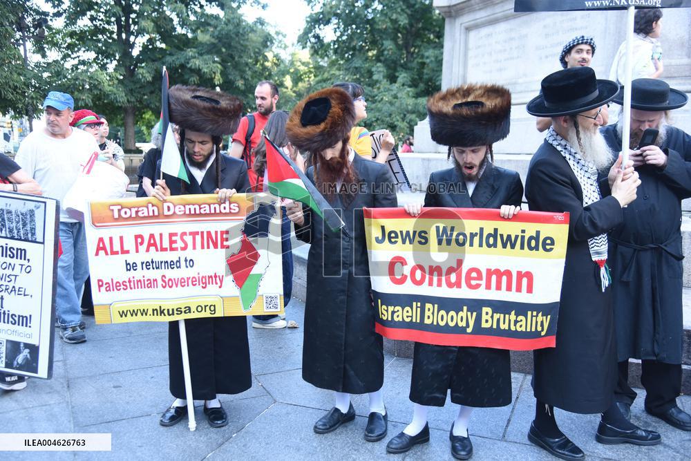 Rise Up For Gaza Protest - NYC