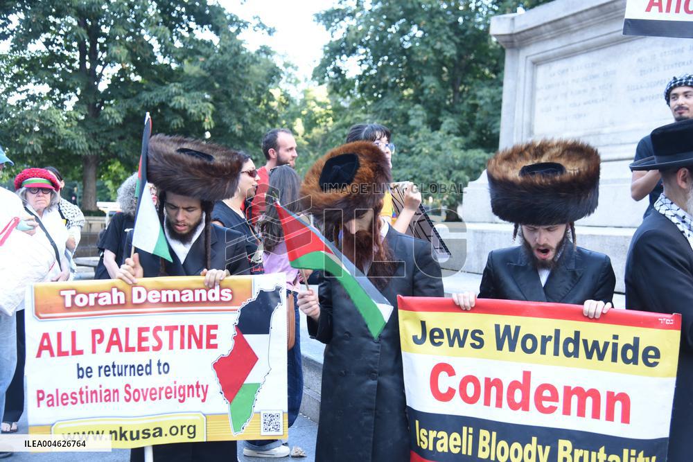 Rise Up For Gaza Protest - NYC