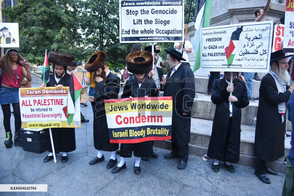 Rise Up For Gaza Protest - NYC