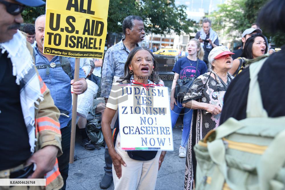 Rise Up For Gaza Protest - NYC