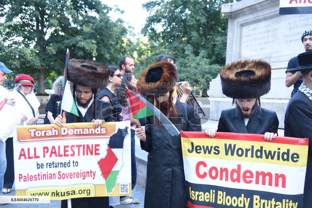 Rise Up For Gaza Protest - NYC