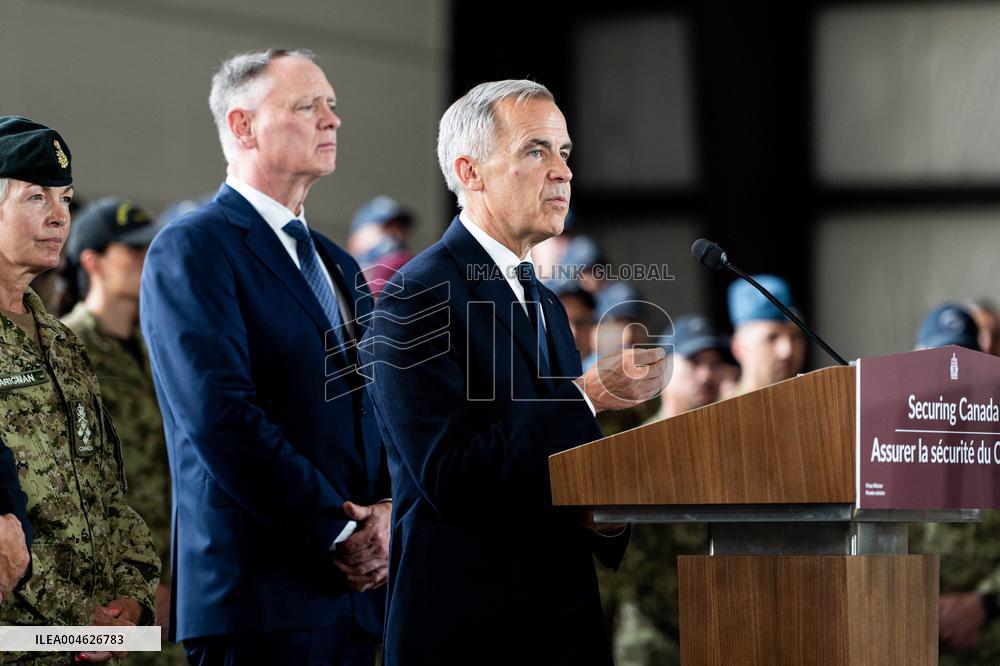 PM Mark Carney Visits Canadian Forces Base - Canada