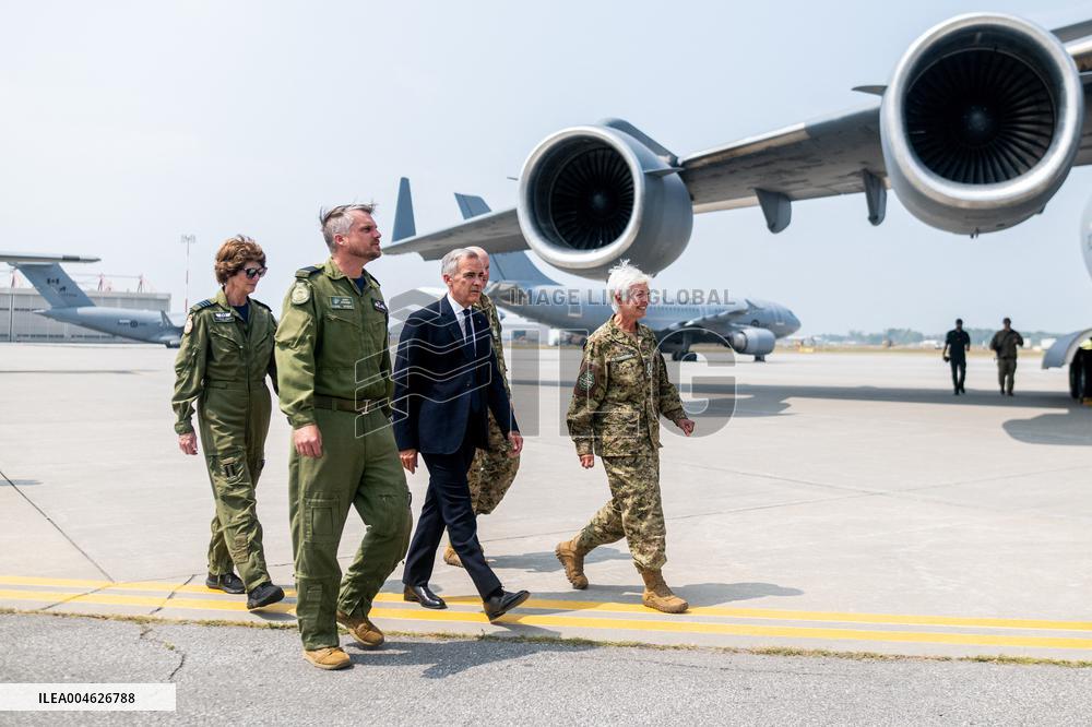 PM Mark Carney Visits Canadian Forces Base - Canada