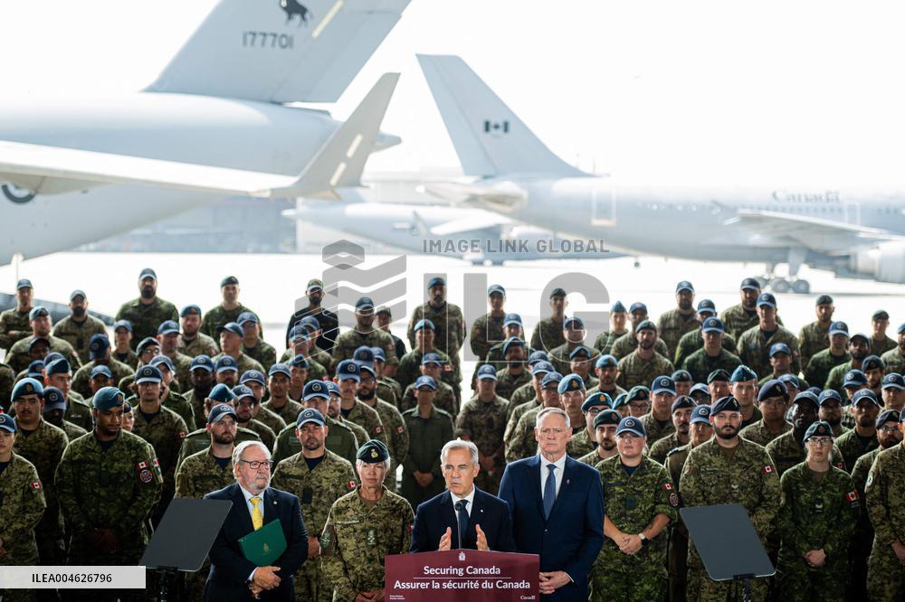 PM Mark Carney Visits Canadian Forces Base - Canada