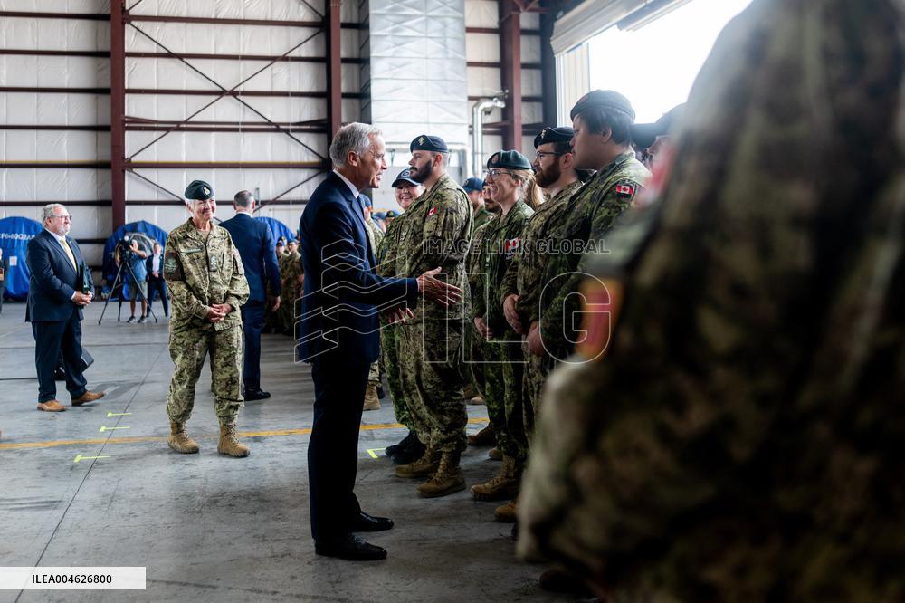 PM Mark Carney Visits Canadian Forces Base - Canada