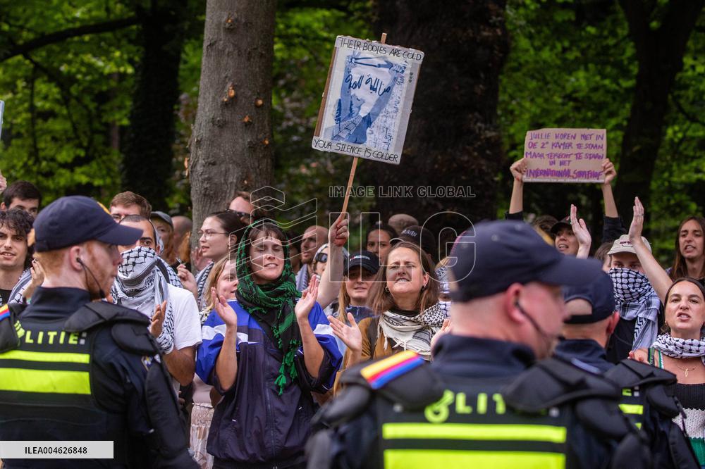 Police Clash With Pro Palestine Protesters - Netherlands