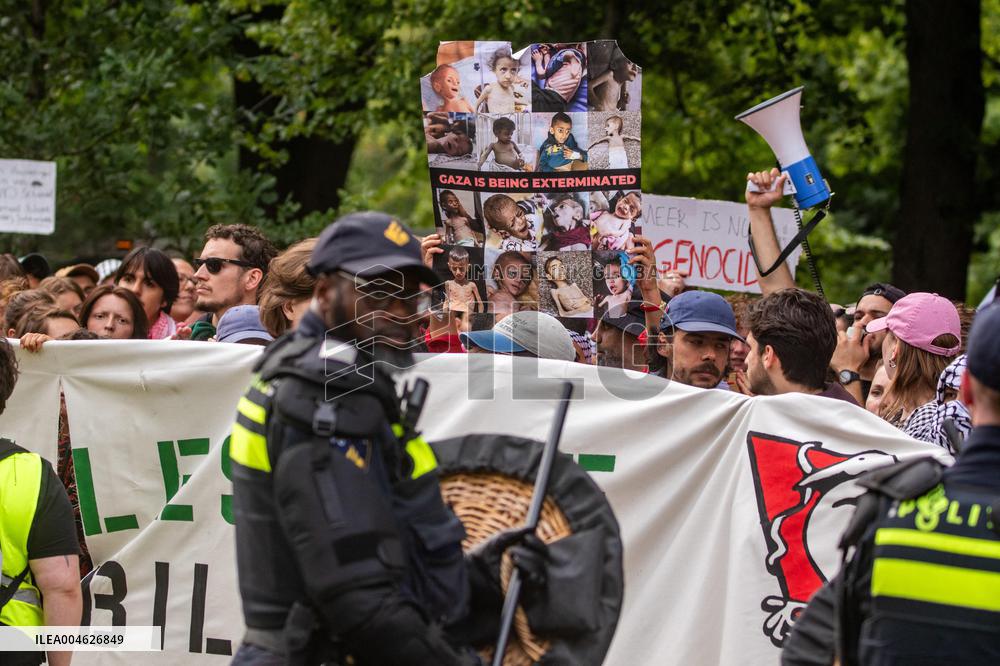 Police Clash With Pro Palestine Protesters - Netherlands