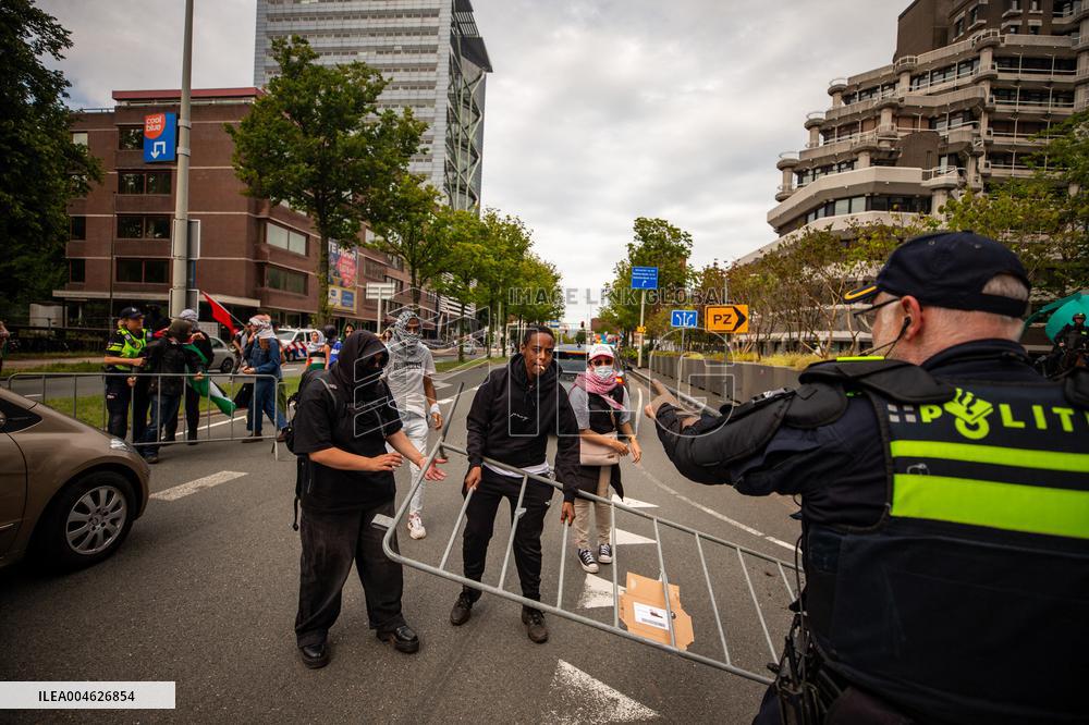 Police Clash With Pro Palestine Protesters - Netherlands