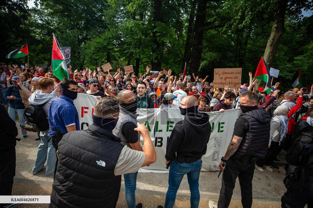 Police Clash With Pro Palestine Protesters - Netherlands
