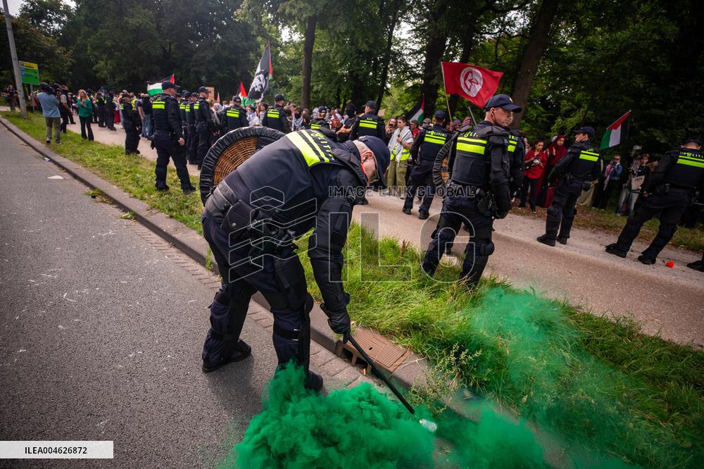 Police Clash With Pro Palestine Protesters - Netherlands