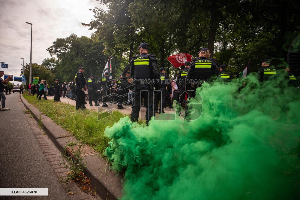 Police Clash With Pro Palestine Protesters - Netherlands