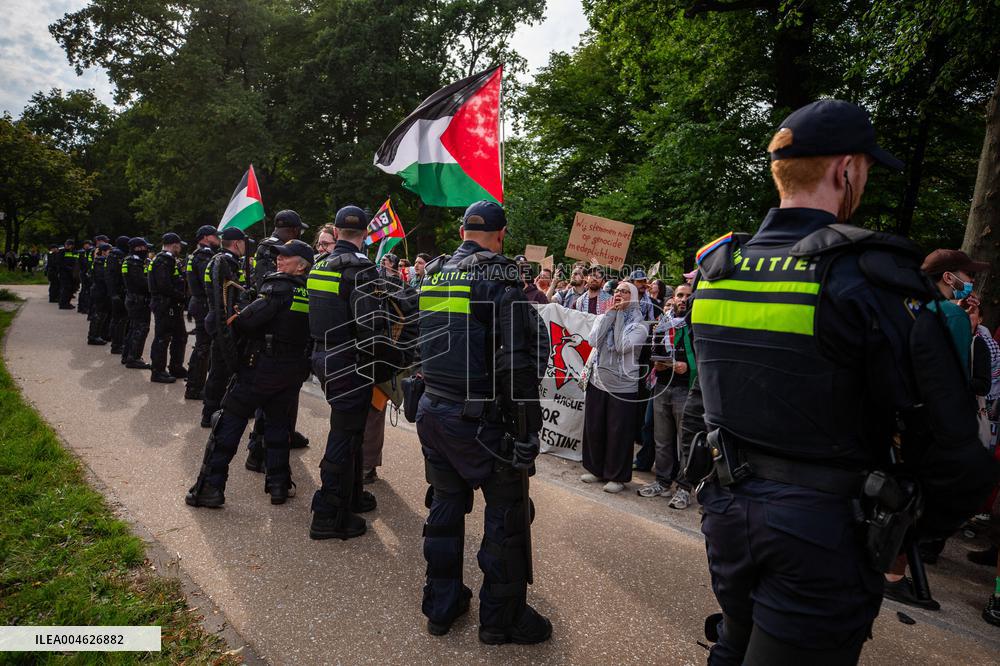 Police Clash With Pro Palestine Protesters - Netherlands