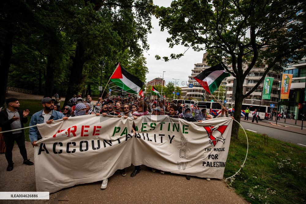 Police Clash With Pro Palestine Protesters - Netherlands