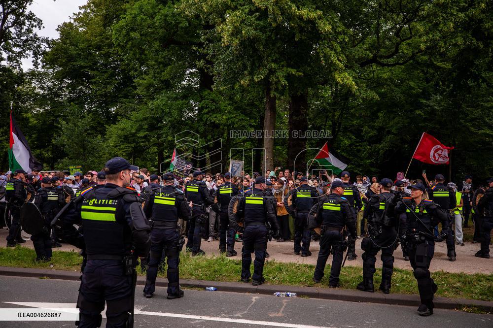 Police Clash With Pro Palestine Protesters - Netherlands