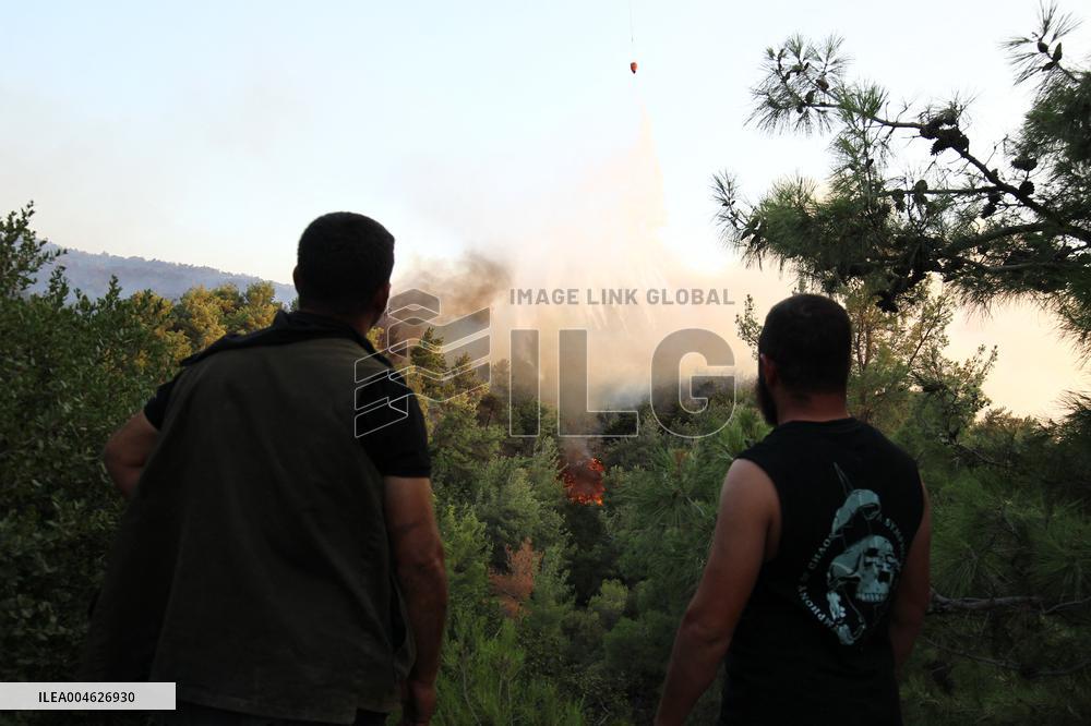 Wildfires in Canakkale - Turkey